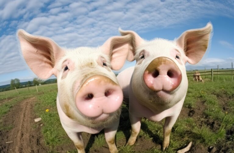 Bệnh cúm heo Funny pigs portrait